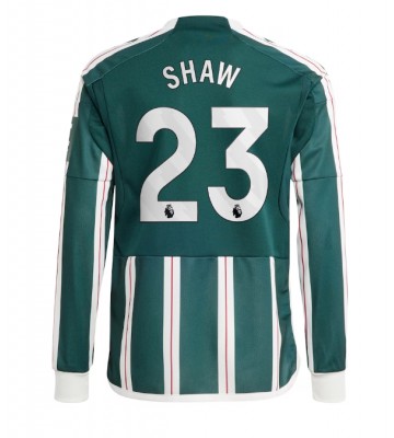 Manchester United Luke Shaw #23 Replica Away Stadium Shirt 2023-24 Long Sleeve